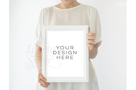 White Mock up Frame
