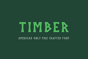 Timber, a Font by Studio One Four (Thumbnail 1 of 5)
