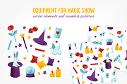 Magic show set, seamless pattern, a Decorative Illustration by Good Studio (Thumbnail 1 of 6)