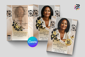 Elegant Canva Obituary Template, a Flyer Template by Protech Design ENT