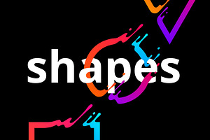 Set of vector shapes