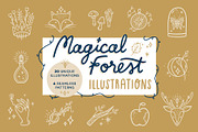 Magical Forest vector illustrations, an Object Illustration by Carole Chevalier (Thumbnail 1 of 7)