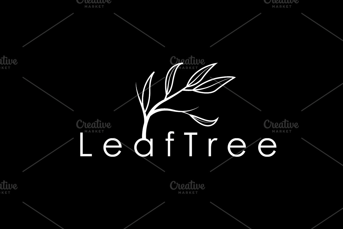 Stylish Botanical Leaf Logo Premium, a Branding & Logo Template by Maylianaw28 (Photo 2 of 2)