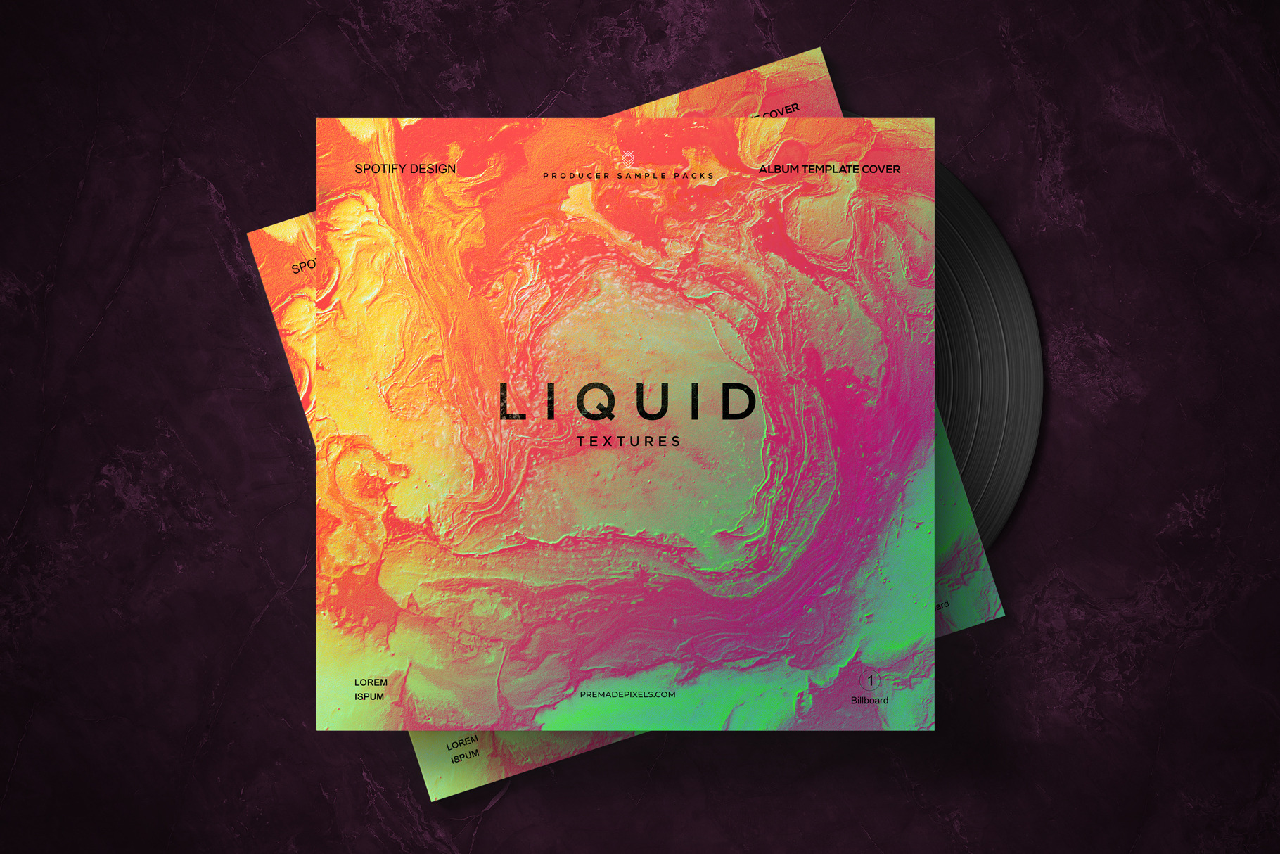 Liquid Album Cover Art, a Social Media Template by PremadePixels.com