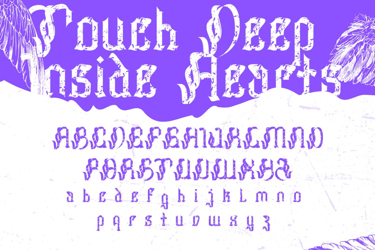 Huffles - Display Blackletter Font, a Blackletter Font by Dhabee (Photo 10 of 16)
