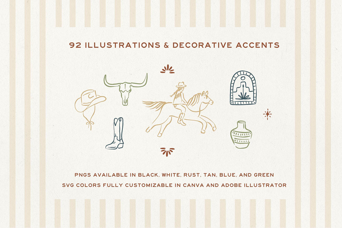 Western Desert Hand Drawn Elements, an Illustration by Claire Emery Designs (Photo 2 of 6)