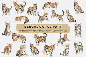 Bengal Cat Clipart