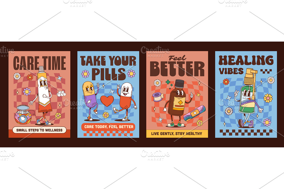 Healthcare and medicine characters, a Healthcare Illustration by Buch&Bee