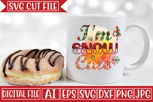 I'm Snow Cute Svg Cut File, an Object Graphic by CrexoraLab