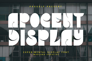 Apocent Experimental Display Font, a Symbol Font by Maulana Creative