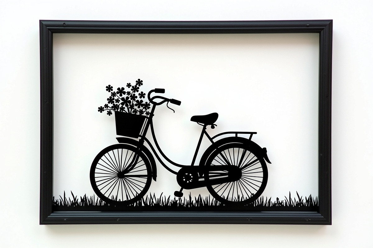 Charming Bicycle with Flowers, an Illustration by Amazin_art (Photo 19 of 21)