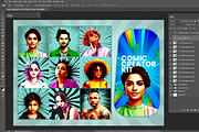 Comic Creator Kit Photoshop Action, an Action Add-On by MRI STUDIO (Thumbnail 18 of 20)