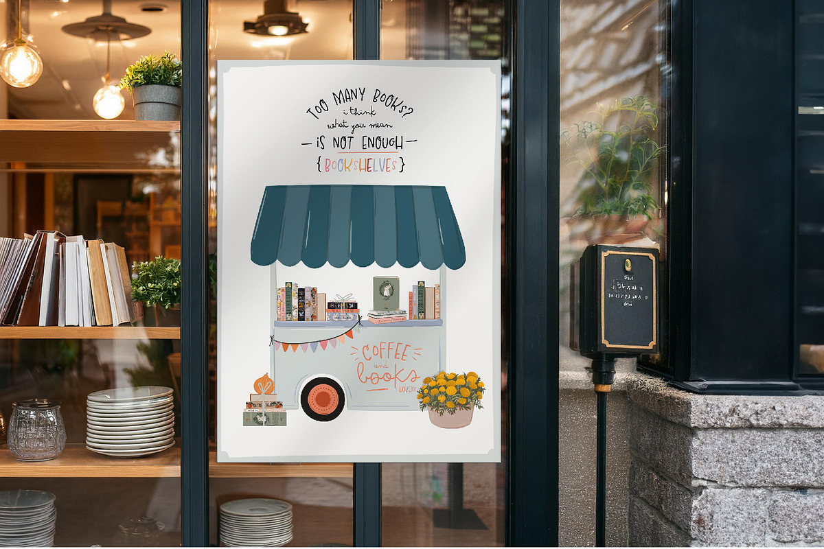 Book Lovers & Bookworms clipart, an Object Illustration by Ruslana Lubenets (Photo 13 of 15)