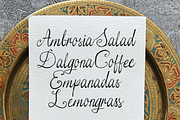 Wilfred Pearl Cursive Script, a Script Font by Viswell (Thumbnail 4 of 10)