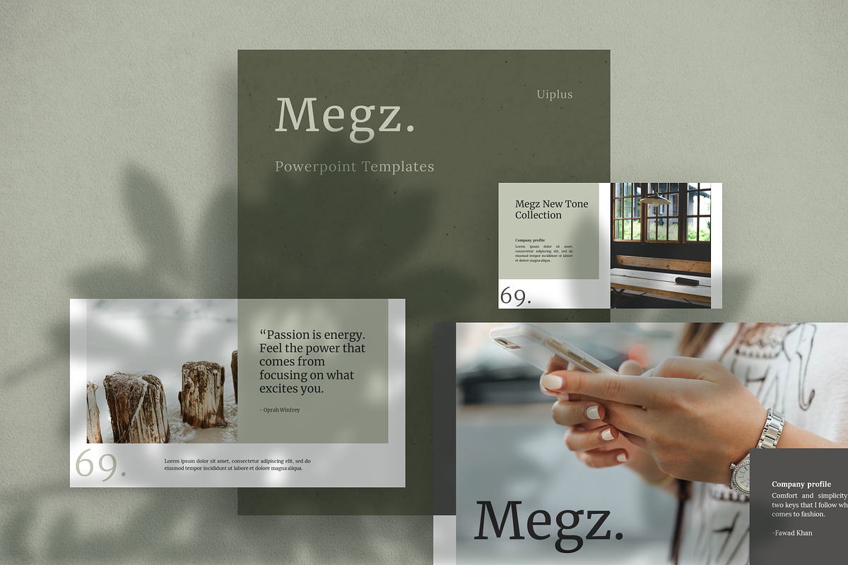 Megz Creative PowerPoint Template, a Presentation Template by uiplus (Photo 1 of 5)
