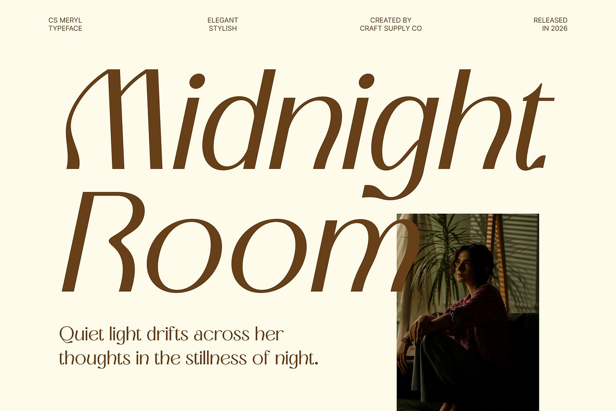 CS Meryl – Stylish Font, a Sans Serif Font by Craft Supply Co. (Photo 3 of 8)