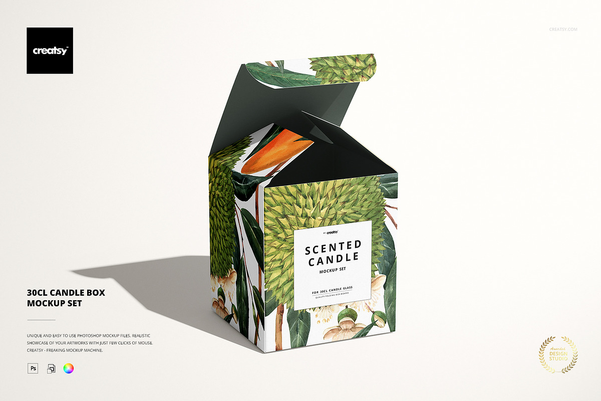 30cl Candle Box Mockup Set, a Household Mockup by Creatsy (Photo 1 of 11)