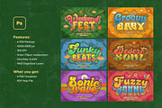 Retro Groovy Text Effects, a Layer Style Add-On by Andrew Skoch Design (Thumbnail 9 of 9)