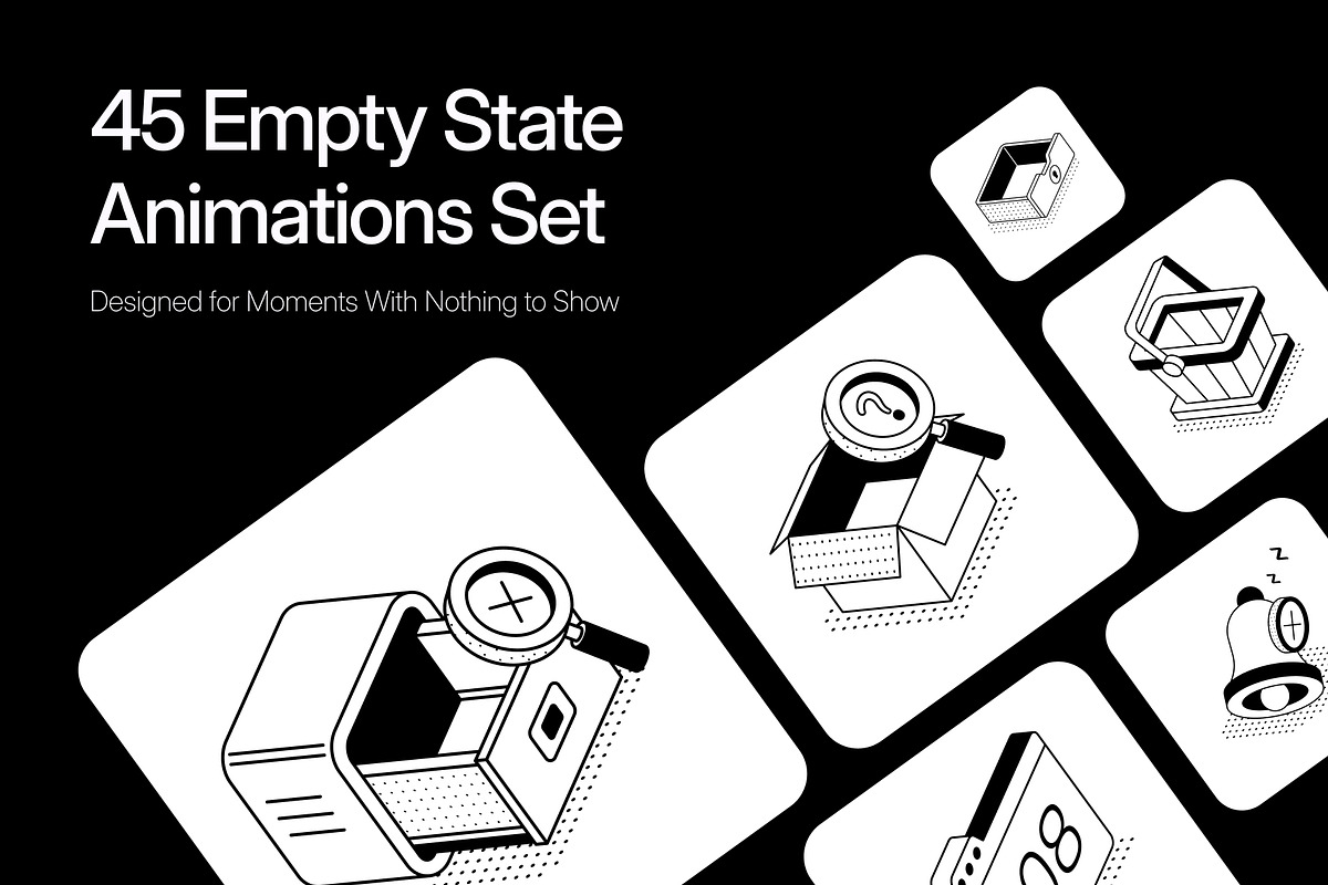 Animated Empty State Illustrations, an Empty State Illustration by Vectors Market (Photo 1 of 4)
