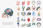 Preppy coastal clipart png set, a Decorative Illustration by Patishop Art (Thumbnail 7 of 12)