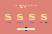 Moral Varnish Sans Serif & Stencil, a Handwritten Font by 1871 Project (Thumbnail 3 of 9)
