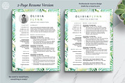 Creative Resume Template | Floral CV, a Resume Template by The Art of Resume (Thumbnail 4 of 8)