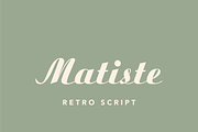 Matiste Retro Script, a Script Font by Creative Foundry (Thumbnail 1 of 8)