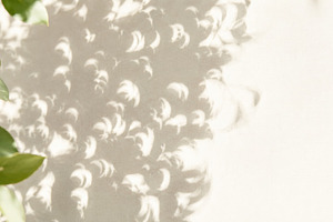 Solar eclipse shapes on wall create, a Photo by Dvoevnore photos