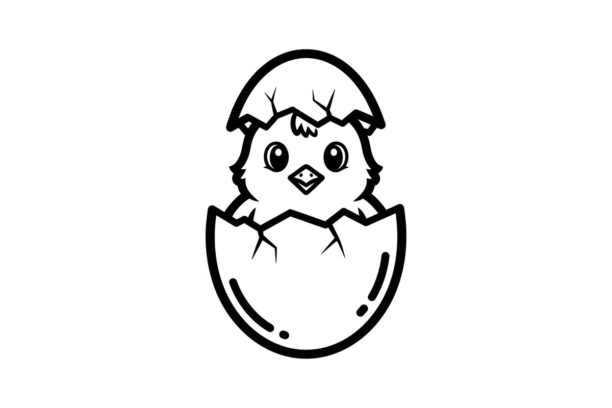 Cute Easter Chick Hatch Vector Bundl, an Illustration by jahid234 (Photo 6 of 51)