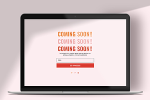 Bold Coming Soon Page DIVI Layout