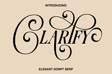 Clarify - Elegant Script Serif