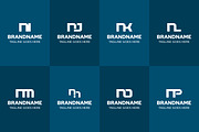 Letters NI NJ NK NL NM NN NO NP Logo, a Branding & Logo Template by Pray Art Design Studio (Thumbnail 2 of 2)
