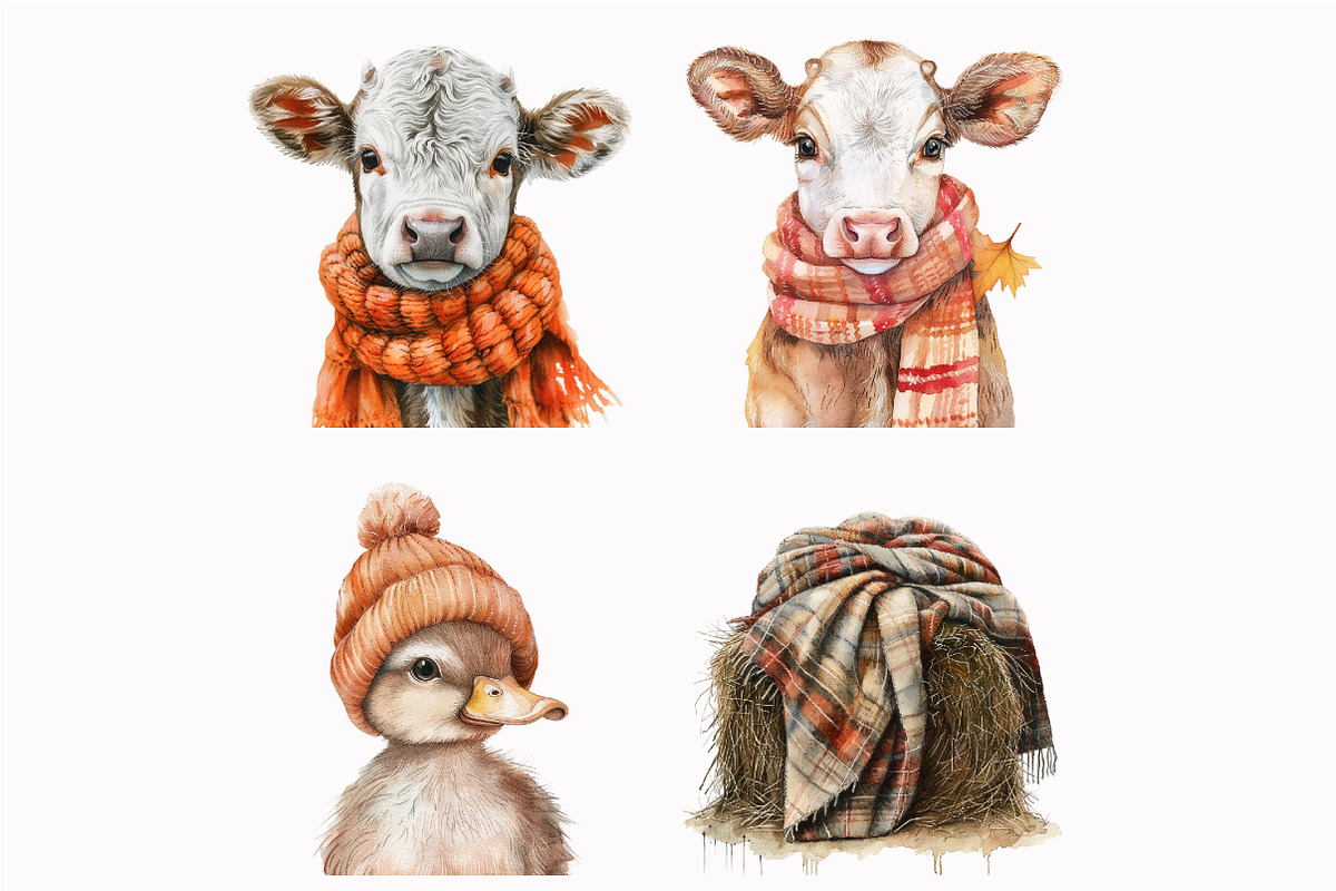 Fall Farm Clipart Bundle, an Illustration by Design Market (Photo 4 of 4)