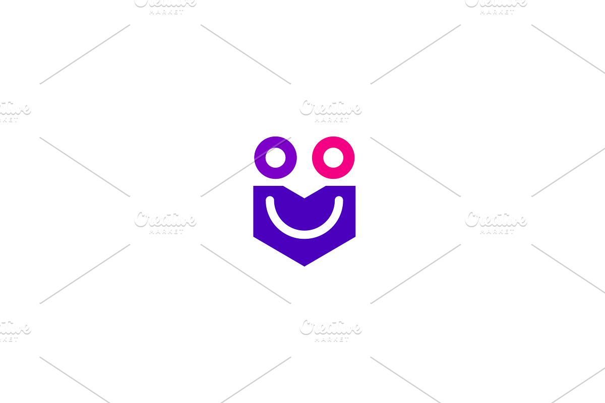 Abstract smiling face logo. Creative, an Object Illustration by Bureau