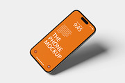 iPhone 15 Pro Mockup, an iPhone Mockup by Pexelcorner (Thumbnail 2 of 5)