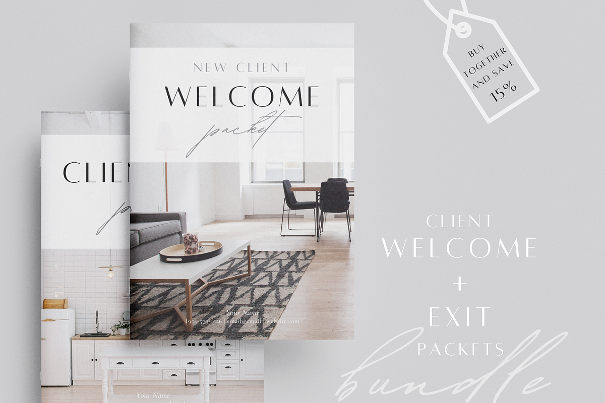 Buyer Bundle: Welcome Exit Packets, a Brochure Template by ZoaniDesign (Photo 1 of 10)