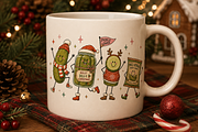 Funny Retro Vintage Christmas Bundle, an Object Graphic by Daisy Design (Thumbnail 5 of 19)