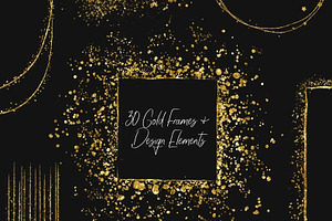 Gold Textures & Elements Bundle