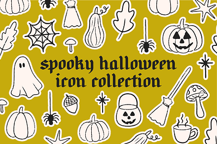Spooky Halloween Icon Collection
