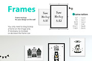 KIDS WALL & FRAMES Mockup Bundle - 4, a Product Mockup by Yuri-U (Thumbnail 5 of 38)