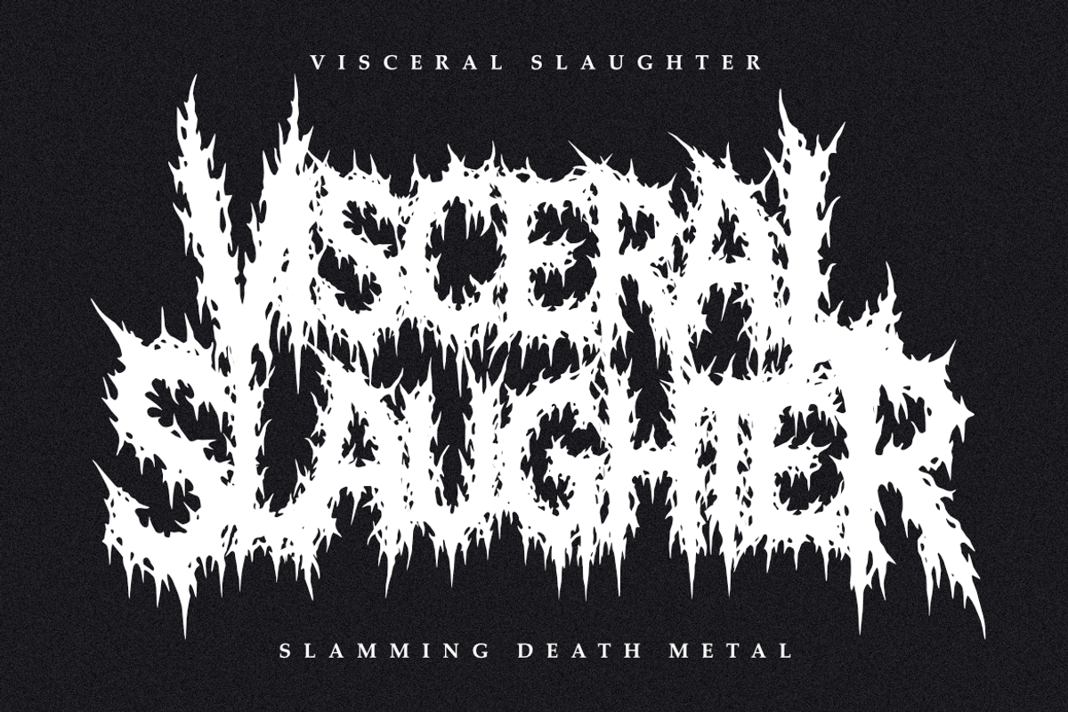 Savage Carnage - Brutal Death Metal, a Blackletter Font by Masyafi Studio (Photo 3 of 9)