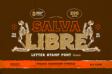 Salva Libre - Letter Stamp Font