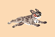 French bulldogs set + sticker pack, an Animal Illustration by PaperTrident (Thumbnail 10 of 11)