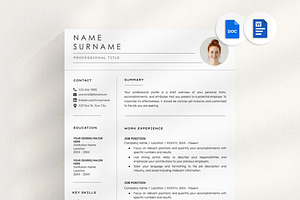 Google Docs Resume Template