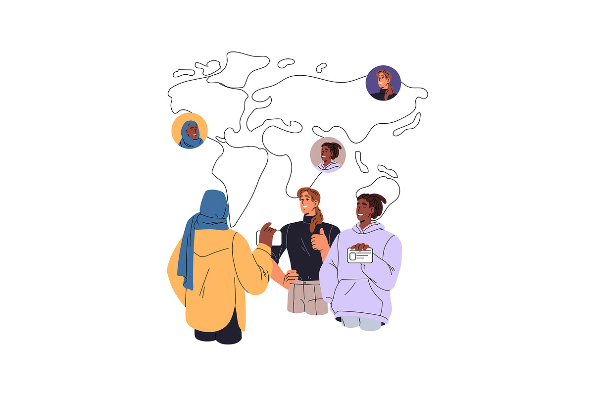 Residence permit, migration concept, a Person Illustration by PaperTrident (Photo 9 of 9)