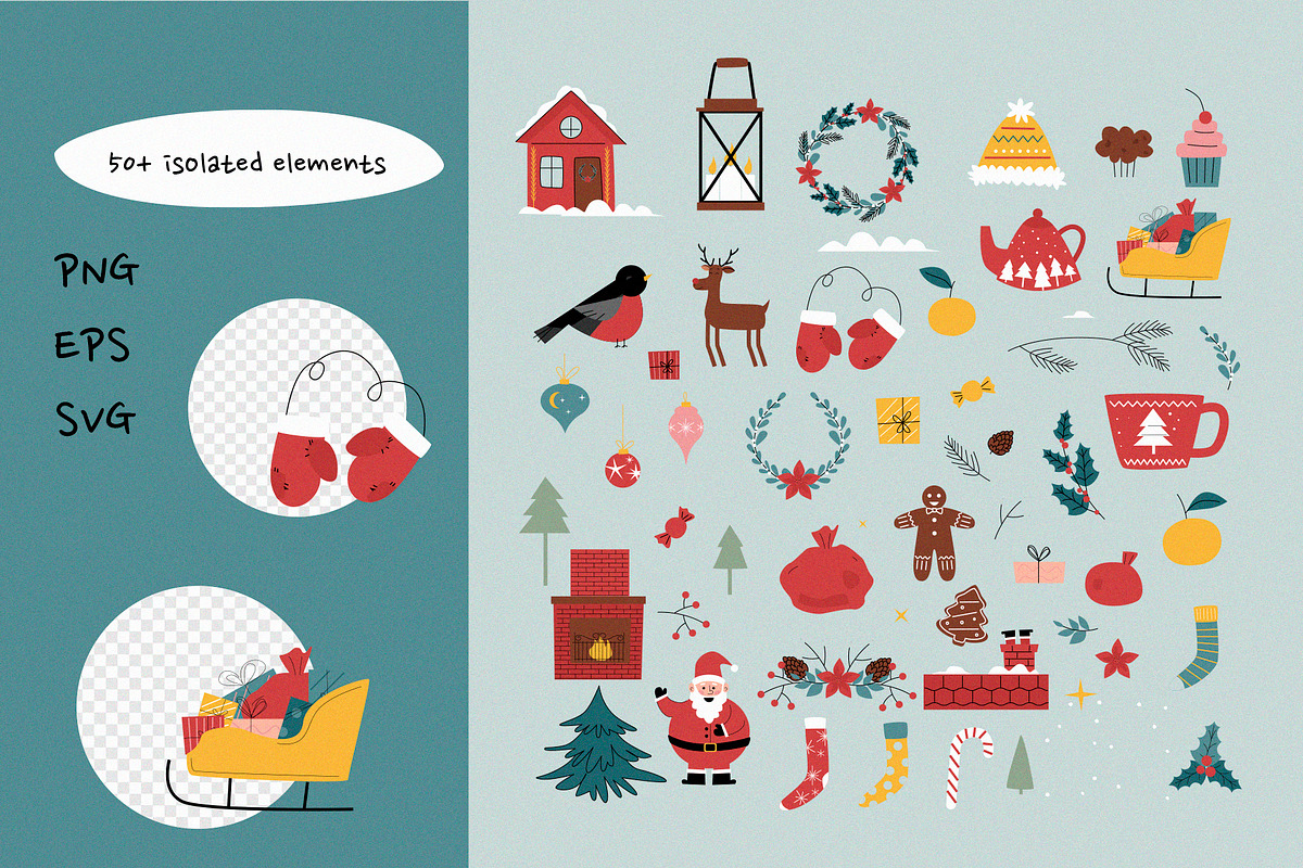 Christmas Advent Calendar, a Decorative Illustration by svetlatek (Photo 3 of 8)
