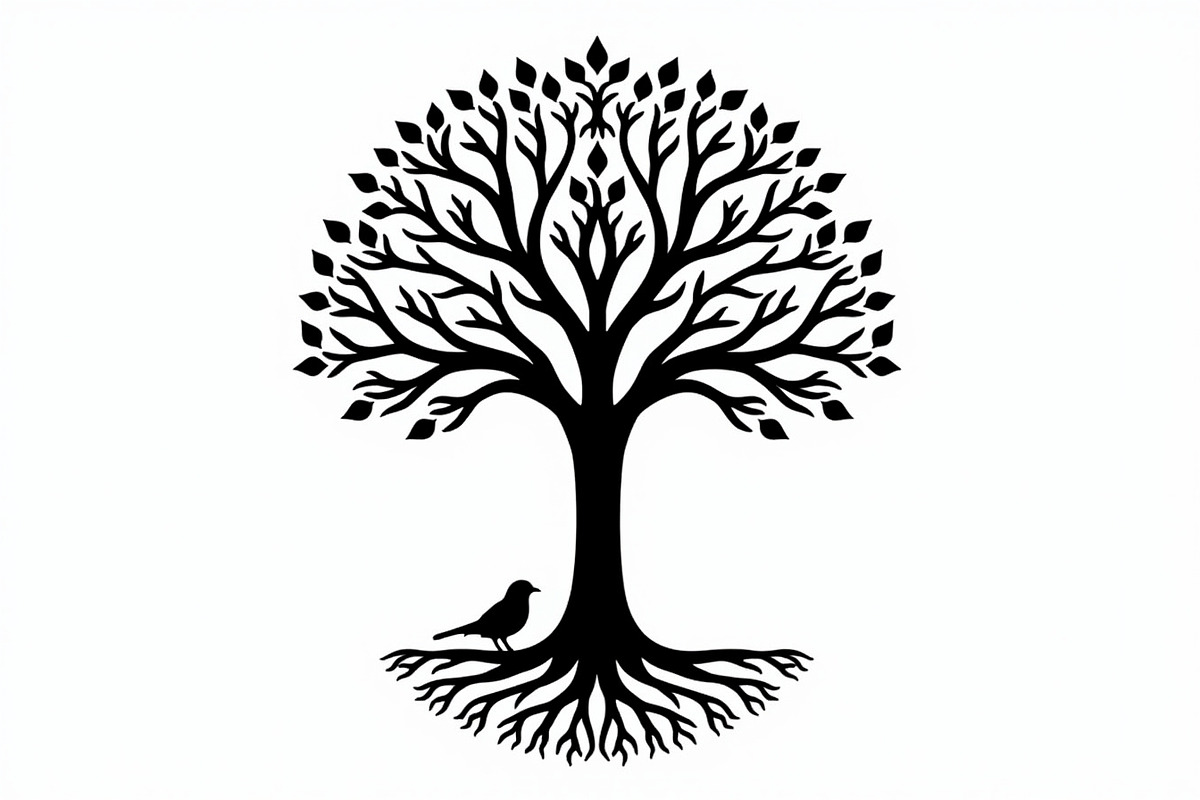 Tree Silhouette with Birds Bundle, an Illustration by Designs_River (Photo 9 of 9)