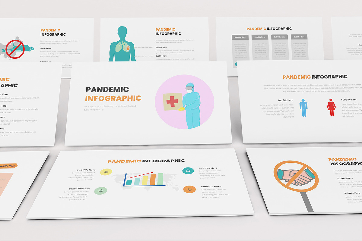Pandemic Infographic Google Slides, a Presentation Template by Formatika Studio (Photo 2 of 10)