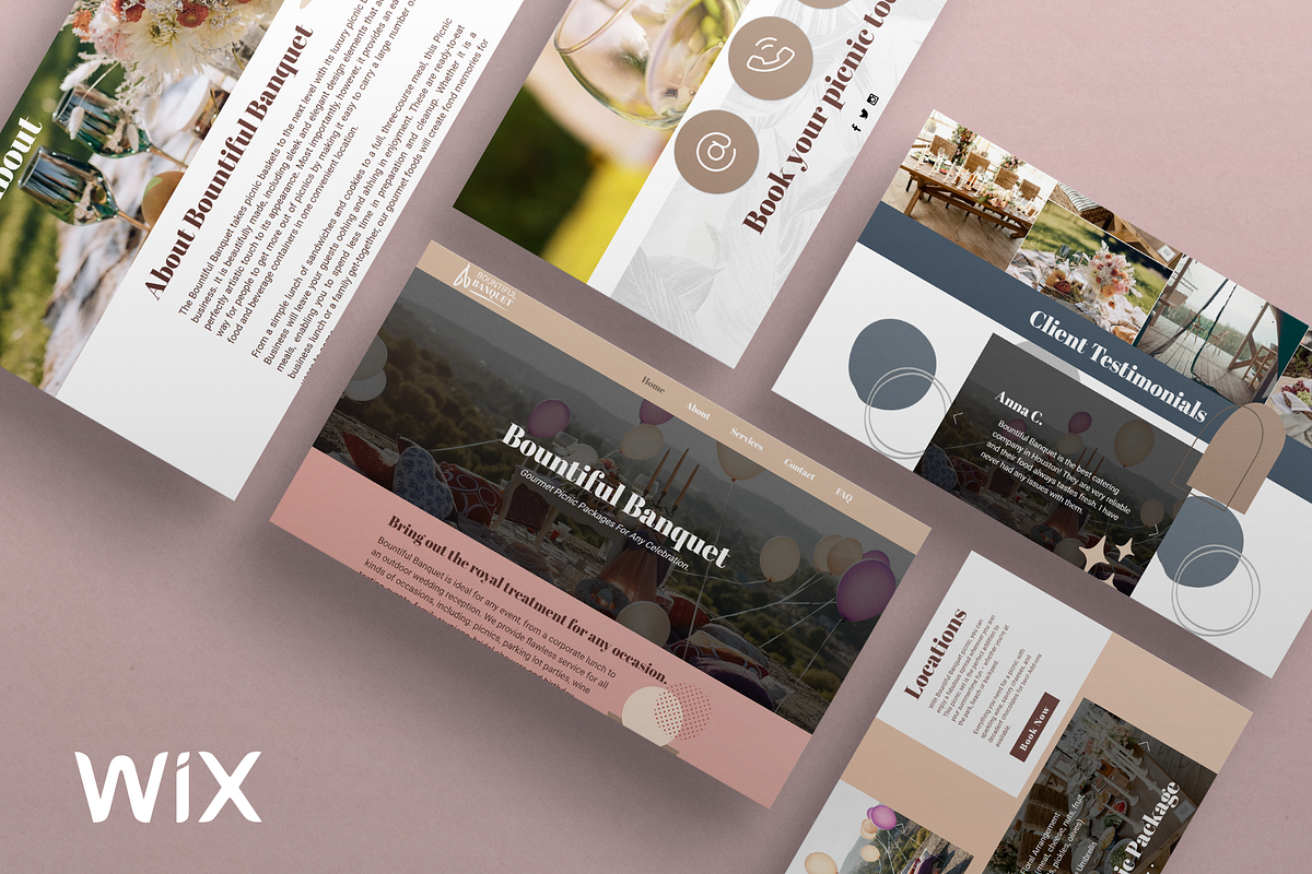 Luxury Picnic Website for Wix, a Landing Page Template by Parrot Designs (Photo 2 of 4)
