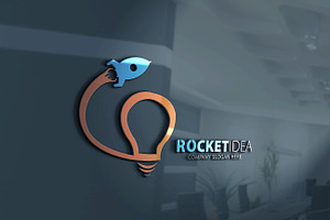 Rocket Idea Logo Template